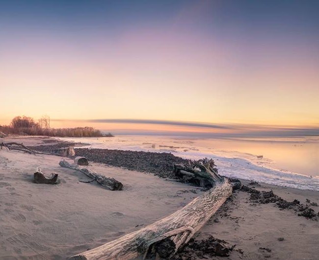 Saugeen Shores Winter Beach Scene | Port Elgin Ontario featured in the Toronto Star